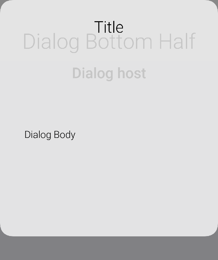 Custom Dialog positioned