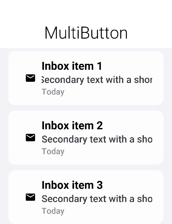Multiple usage scenarios for the MultiButton