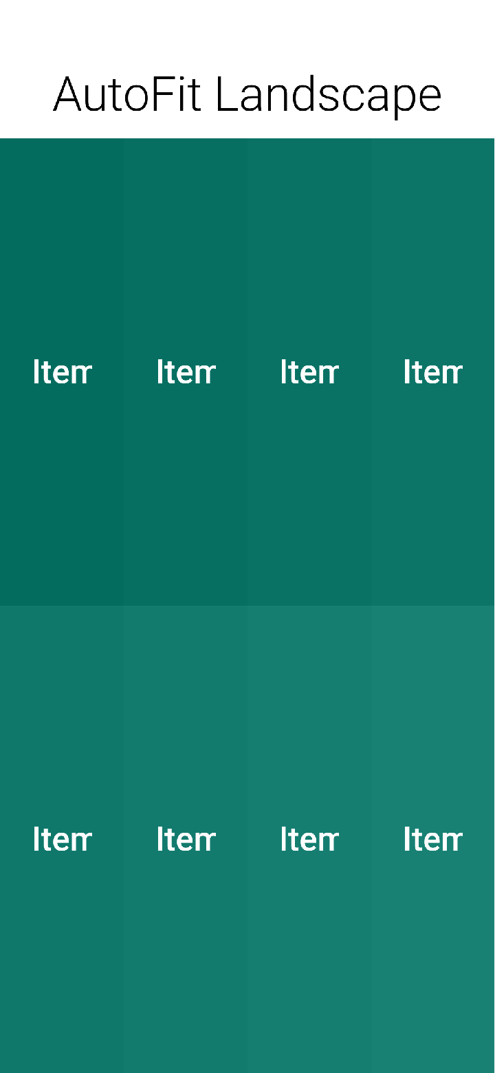 Grid Layout autofit landscape